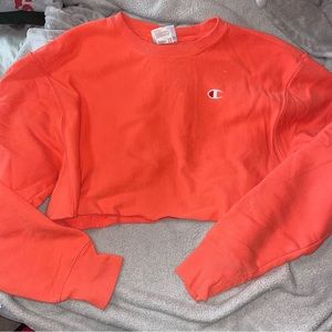 Cropped Champion Reverse Weave Crewneck